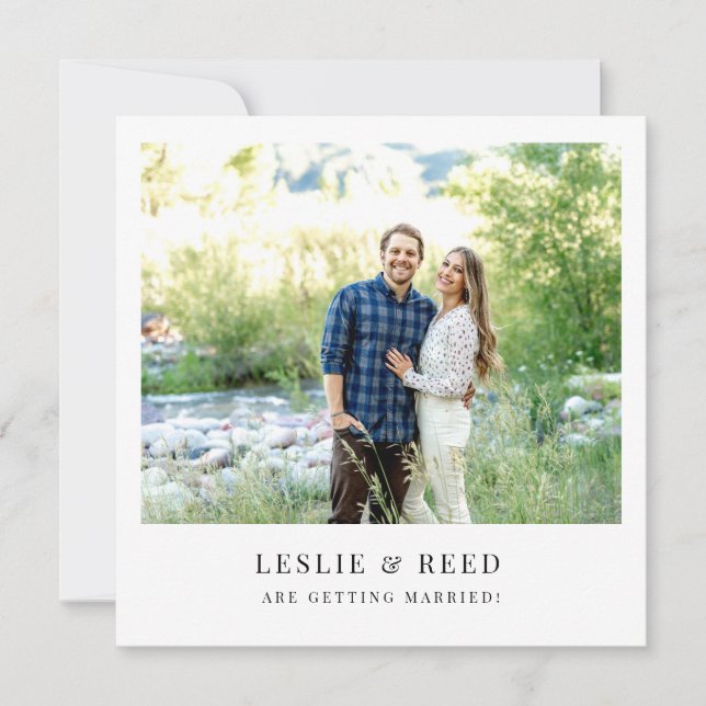 Minimal Save the Date Invitation (Front)