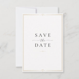 Minimal Save the Date Wedding Card Elegant Moder