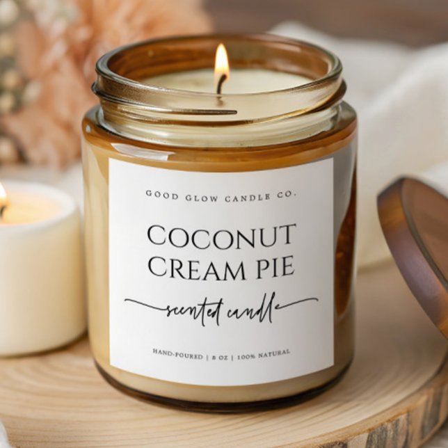 Minimal Scented Candle Sticker Product Label (Creator Uploaded)