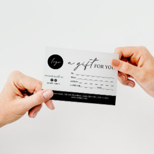 MINIMAL SCRIPT A GIFT FOR YOU LOGO SOCIAL ACCOUNT