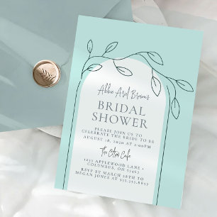 Minimal Script Bridal Shower Invitation