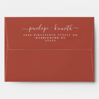 Minimal Script Floral Art Wedding | Terracotta In