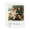 Minimal Script Groomsman Proposal Card with Photo