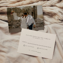 Minimal Script Photo Overlay Wedding
