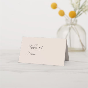 Minimal Script Photo Wedding Place Cards