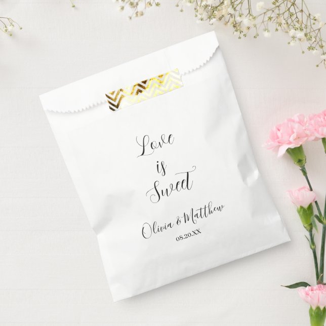 Minimal Script Thank You Wedding Favour Bags (Sealed)