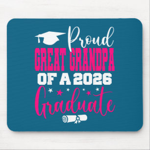 Minimal Senior 2026 Proud Great Grandpa Mouse Pad