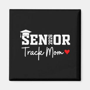 Minimal Senior 2026 Track Mom Class Magnet