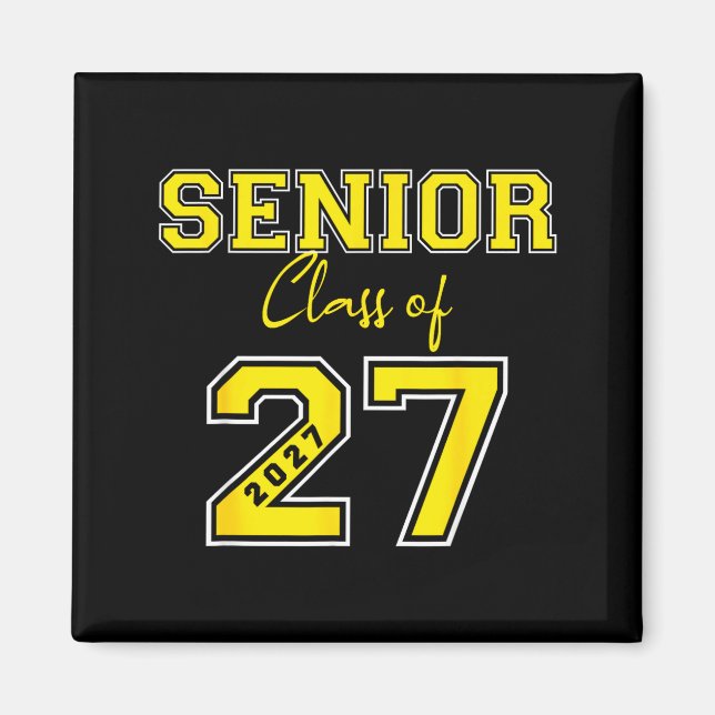 Minimal Senior 2027 Gold Jersey Class Magnet (Front)