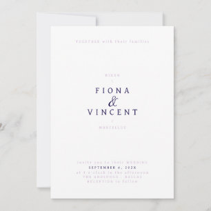 Minimal Serif Wedding Invitation