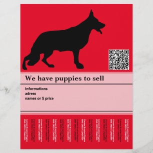 Minimal Shepherd Dog personalised Flyer