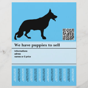 Minimal Shepherd Dog personalised Flyer