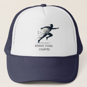 Minimal Silhouette Motion – Modern Graphic Trucker Hat