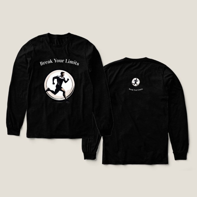 Minimal Silhouette Motion sweater – Modern Graphic (Design Front & Back)