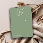 Minimal Simple Dusky Muted Green Earring Display Business Card<br><div class="desc">If you need any further customisation please feel free to message me on yellowfebstudio@gmail.com.</div>