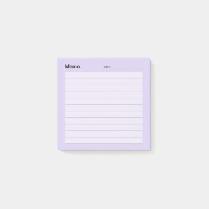 Minimal Simple Memo Line Post-it Notes