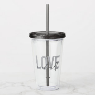 Minimal, simple, modern cool design Love Nashville Acrylic Tumbler