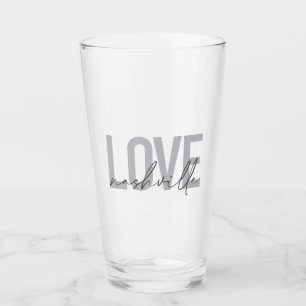 Minimal, simple, modern cool design Love Nashville Glass