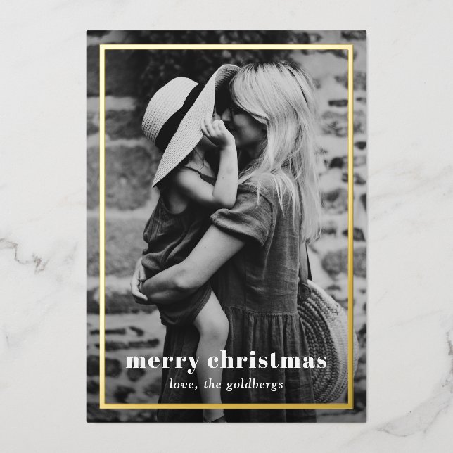 Minimal Simple Photo Elegant Christmas (Front)
