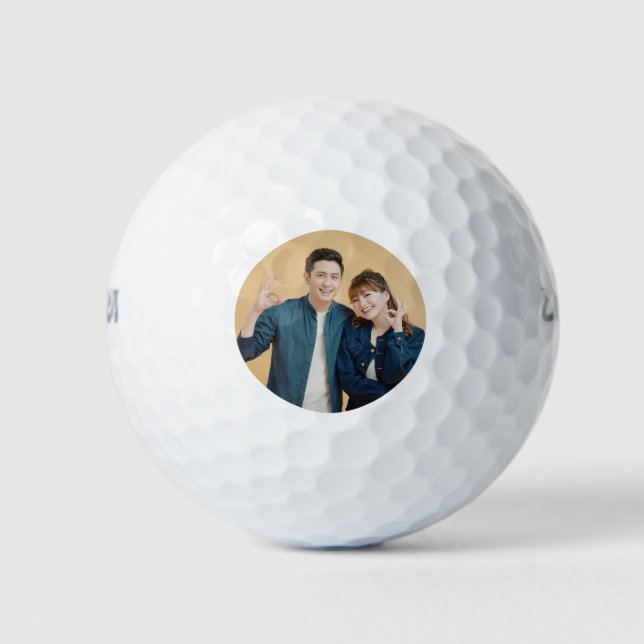 Minimal Simple Photo Golf Balls (Front)