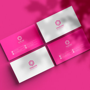 Minimal Simple Pink Feminine Business Card