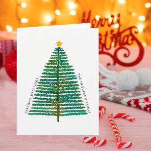 Minimal Simple Scandi Scandinavian Christmas Tree Card