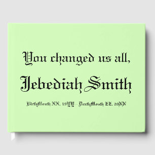 Minimal & Simple Sympathies Guestbook