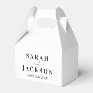 Minimal SImple Wedding  Favour Box