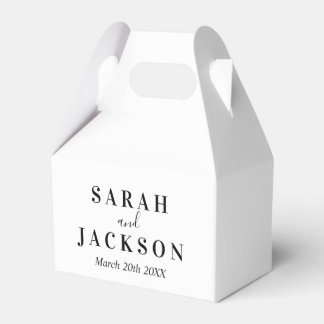 Minimal SImple Wedding  Favour Box
