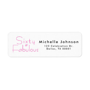 Minimal Sixty & Fabulous 60th Birthday Party