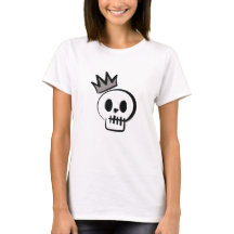 Minimal Skull with Crown – Cool Halloween