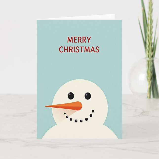 Minimal Snow Figure Card (Front)