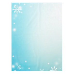 Minimal snowflakes tablecloth