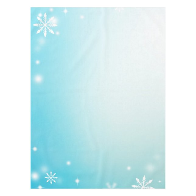 Minimal snowflakes tablecloth (Front)