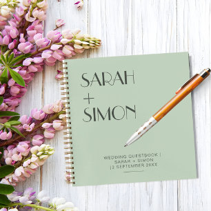Minimal So Modern Wedding Guest Notebook