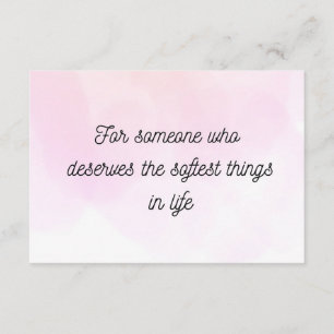 Minimal Soft Quote Greeting Card Thoughtful Gift