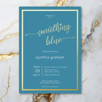 Minimal Something Blue Before I Do Bridal Shower