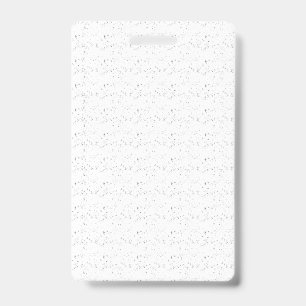 Minimal Speckled Pattern Custom Badge ID Badge