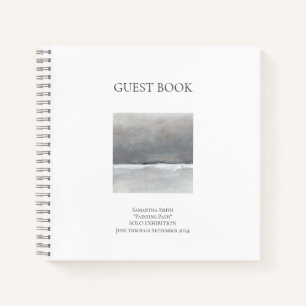 Minimal Square Art Show Exhibition Guest Book
