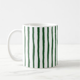 Minimal Stripe Green Coffee Mug