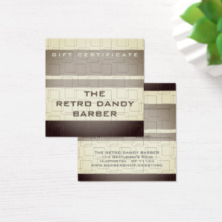 Minimal Stripes Brown Retro Chic Manly Barbershop