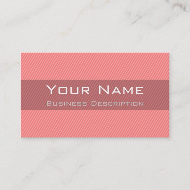 Minimal Stripes Business Card (Front)