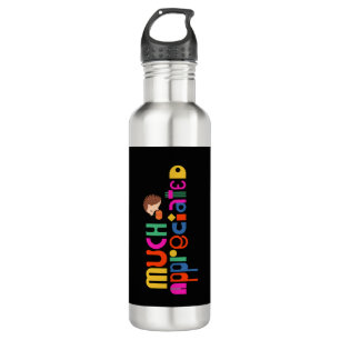 Minimal style colourful much appreciated  710 ml water bottle