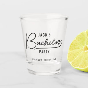 Minimal Stylish Bachelor Party Favours Shot Glass