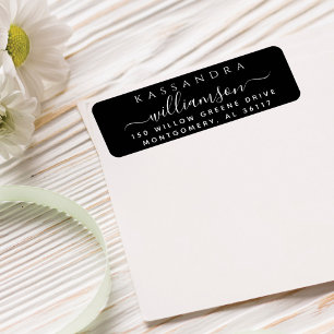 Minimal Stylish Script Calligraphy First Last Name