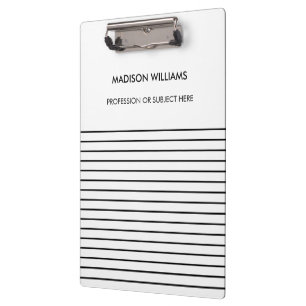 Minimal Stylish Trendy Modern  Clipboard