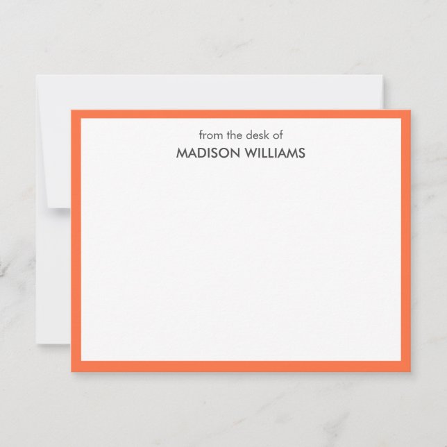 Minimal Stylish Trendy Modern Note Card (Front)