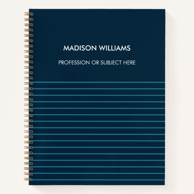 Minimal Stylish Trendy Modern Notebook (Front)