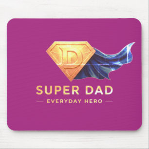 Minimal Superhero Father’s Day Design Mouse Pad