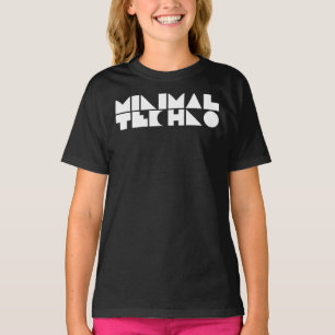 Minimal Techno music logo design T-Shirt